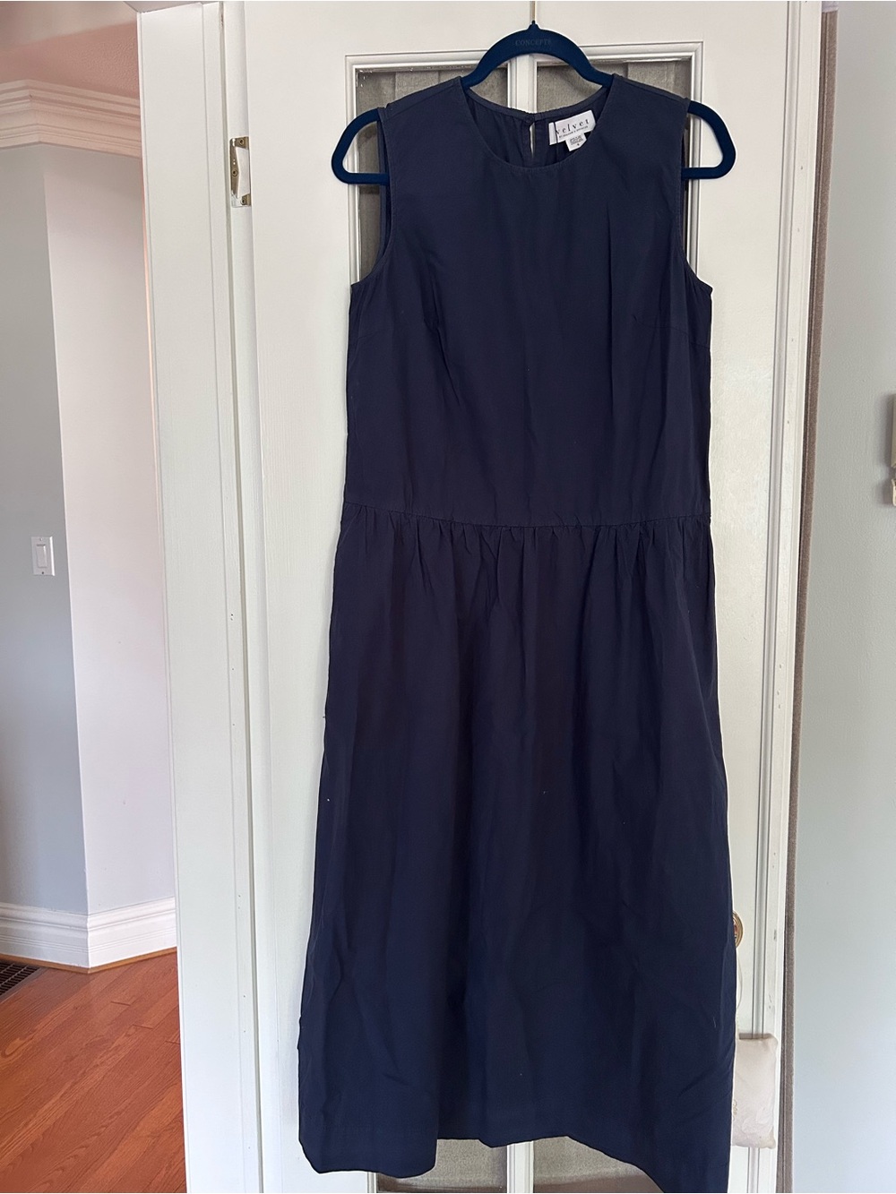 Velvet by Graham & Spencer Navy Sleeveless Maxi Dress